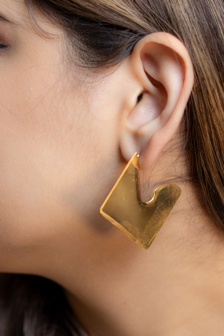 Golden Edge Earrings