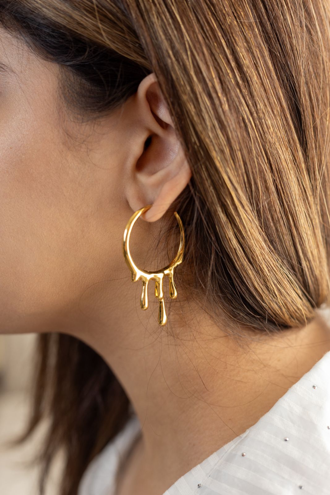 Liquid Gold Hoops