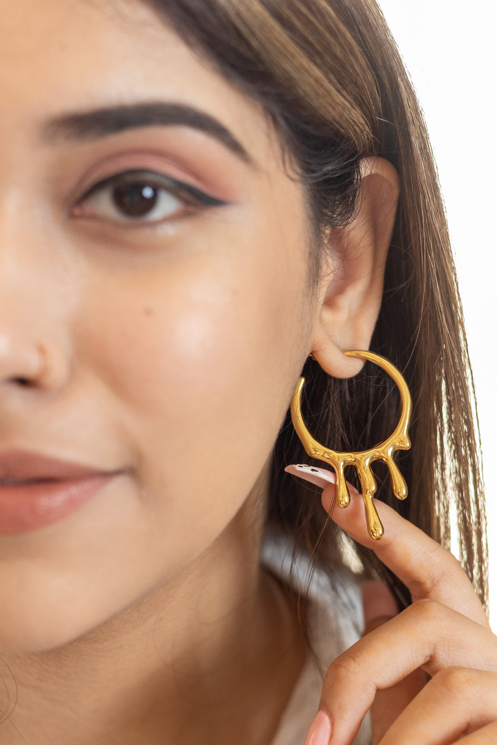 Liquid Gold Hoops